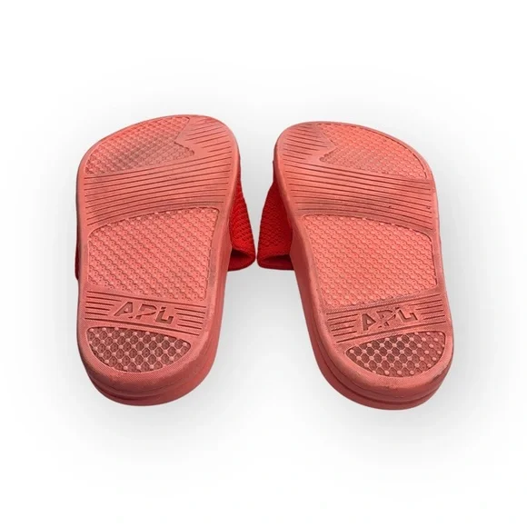 APL x Free People 𖤐 Limited Ed Logo Techloom Slide Sandal 𖤐 Magma Orange 𖤐 9M - Picture 12 of 16